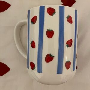 Strawberry Striped Mug